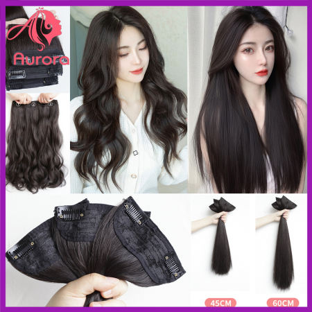 "Aurora" Traceless Hair Extension Wig - Straight and Curly