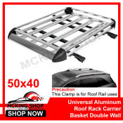 Topload Cargo Carrier Basket for Universal Roof Rack, 50x40