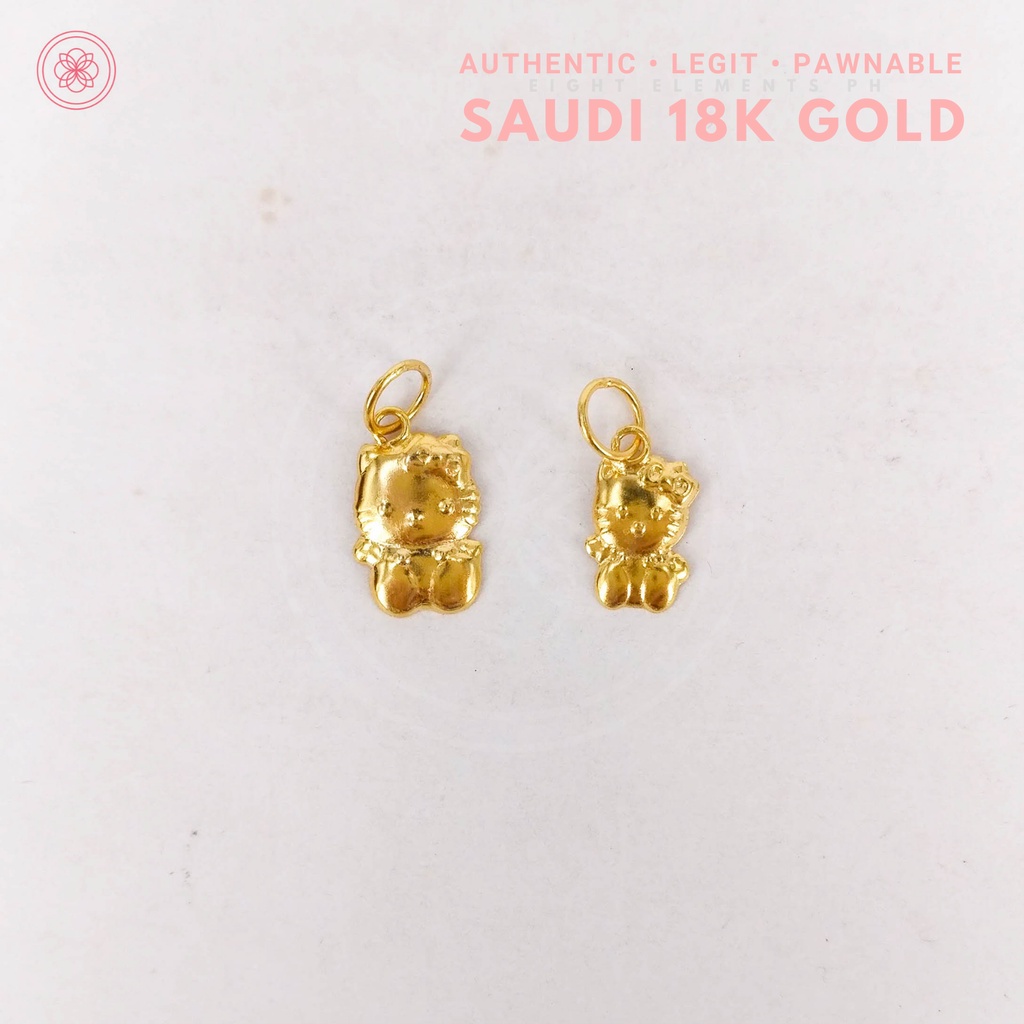 accessories COD PAWNABLE 18k Saudi Gold Hello Kitty Pendant
