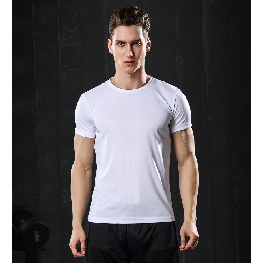 plain white dri fit t shirt