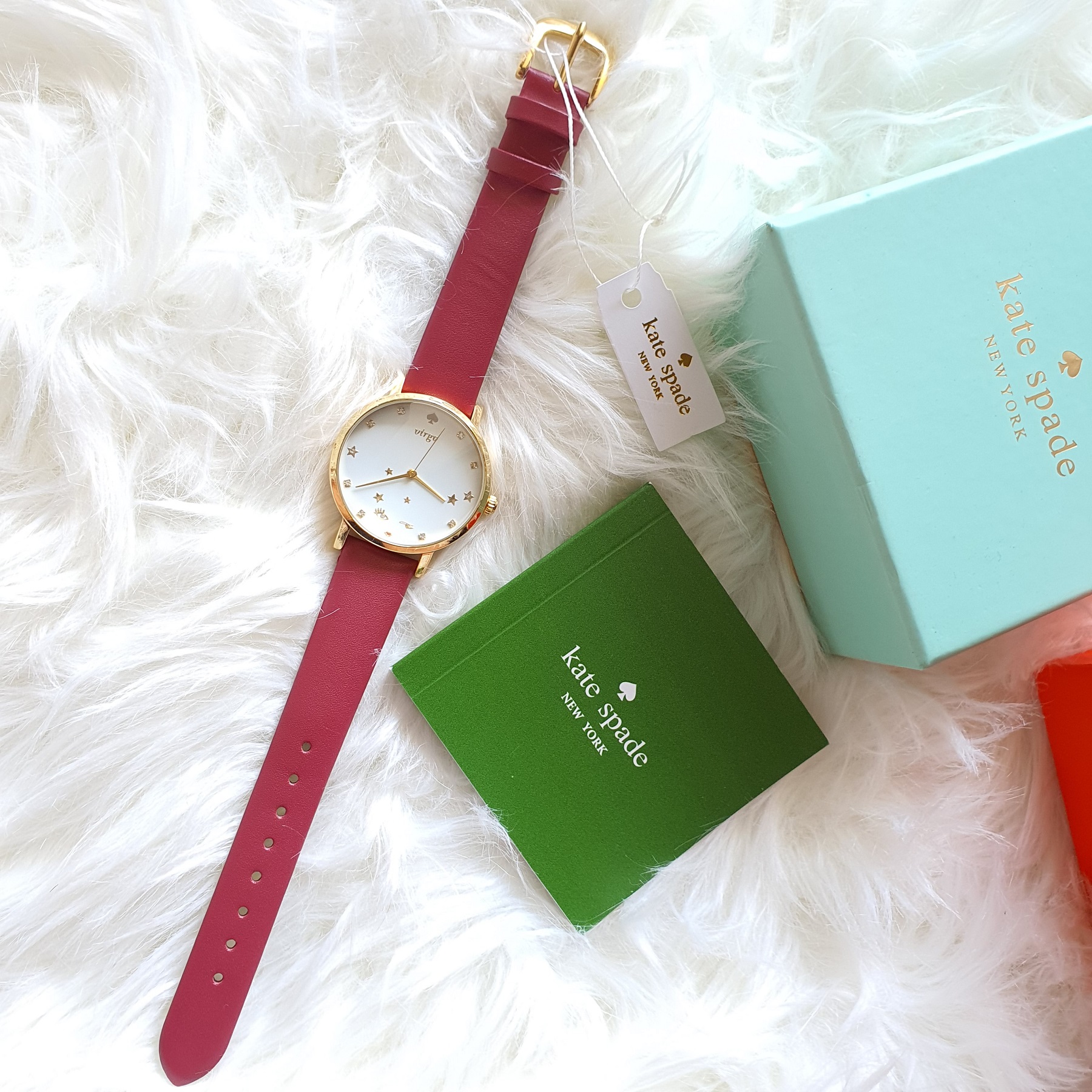 Guaranteed Authentic Kate Spade Women s Virgo Zodiac Metro Watch