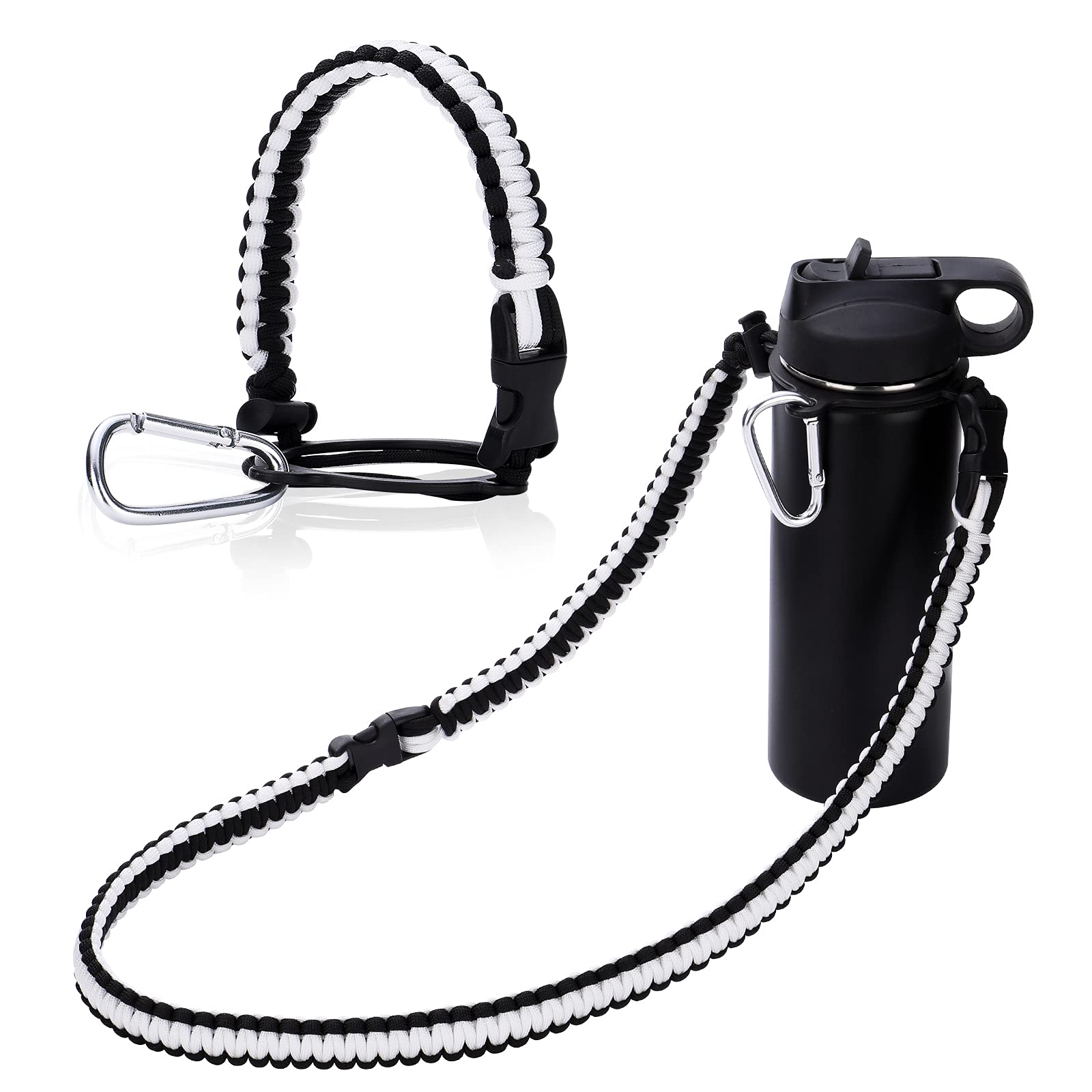 Water Bottle Shoulder Strap Paracord Handle with Shoulder Strap for Hydro  Flask and Other Wide Mouth Bottles for 12oz to 64oz - AliExpress