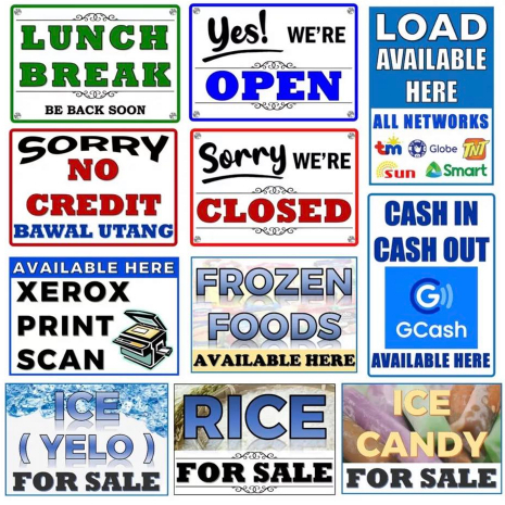 Laminated House for Rent Signage A4 size