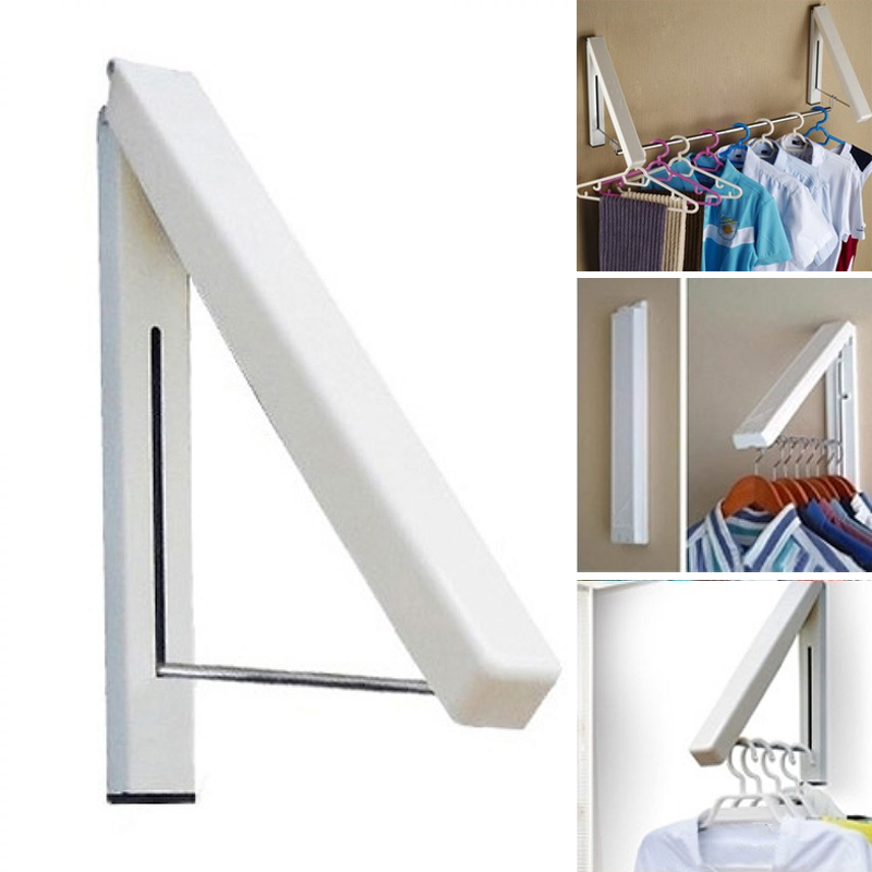 Retractable Clothes Hanger Waterproof Stainless Steel Folding