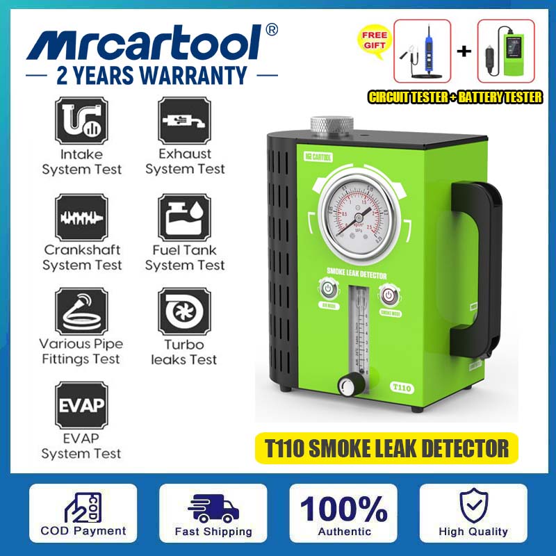 MRCARTOOL T110 Automotive Smoke Leak Detector 12V Car Pipe System Leak Tester EVAP Detector with Adjustable Flow Meter ราคา 8,299 บาท*ส่งฟรี