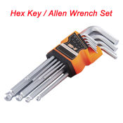 9 PCS Hex Key Wrench Set by 