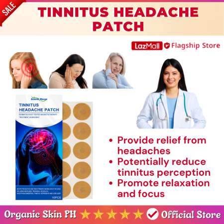 Original Tinnitus Headache Patch Relief for Ear Ringing, Prevent Hearing Loss, Anti Dizziness treatment earache sticker