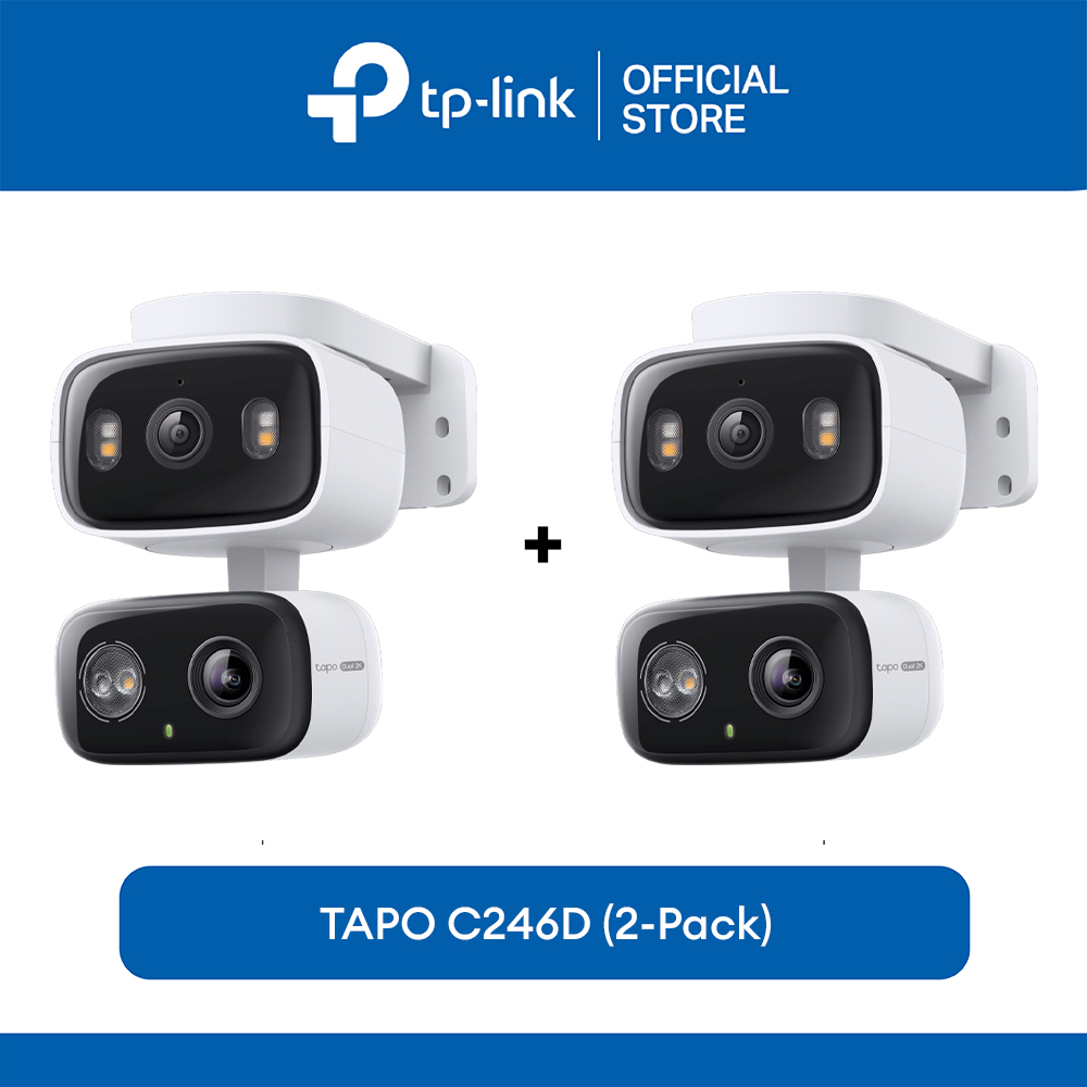 TP-Link Official Store / Tapo C246D / 2K 3MP Dual Lens Indoor/Outdoor Security Cctv Sale Camera Connect to Cellphone with Mic and Speaker Pan/Tilt - Image 3