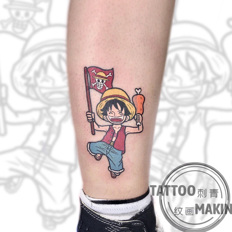 Buy 1 handpainted One Piece Straw Hat Luffy Ankle and Arm Small Picture  Waterproof Lasting Tattoo Sticker J Tattoo stickerFordeal