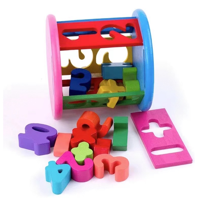 ED shop mini size Kids Wooden jigzo Jigsaw Puzzle Early Education Toys  randomly given