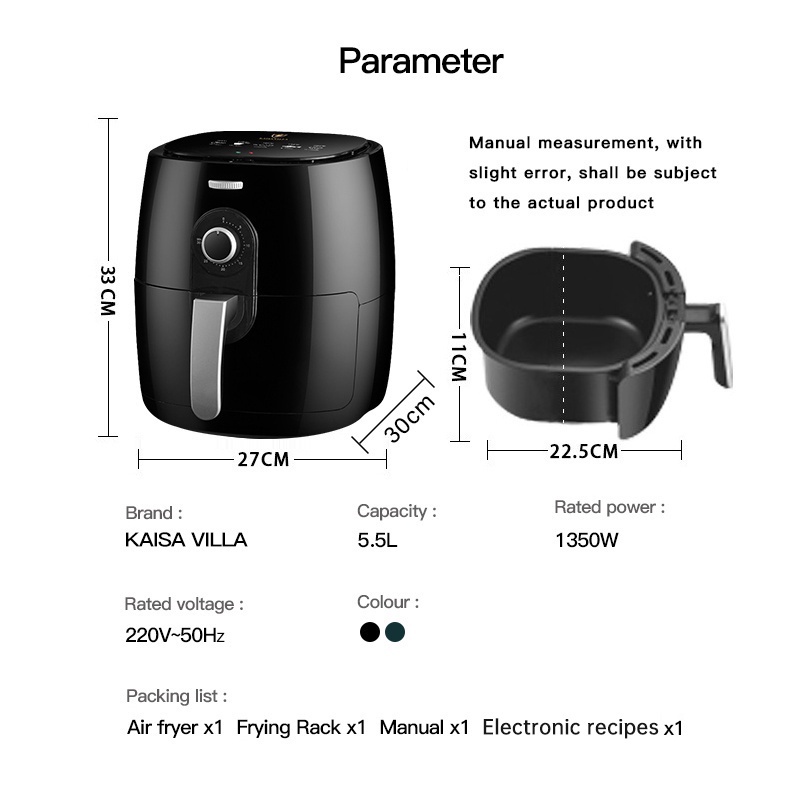 Air Fryer Size & Electricity