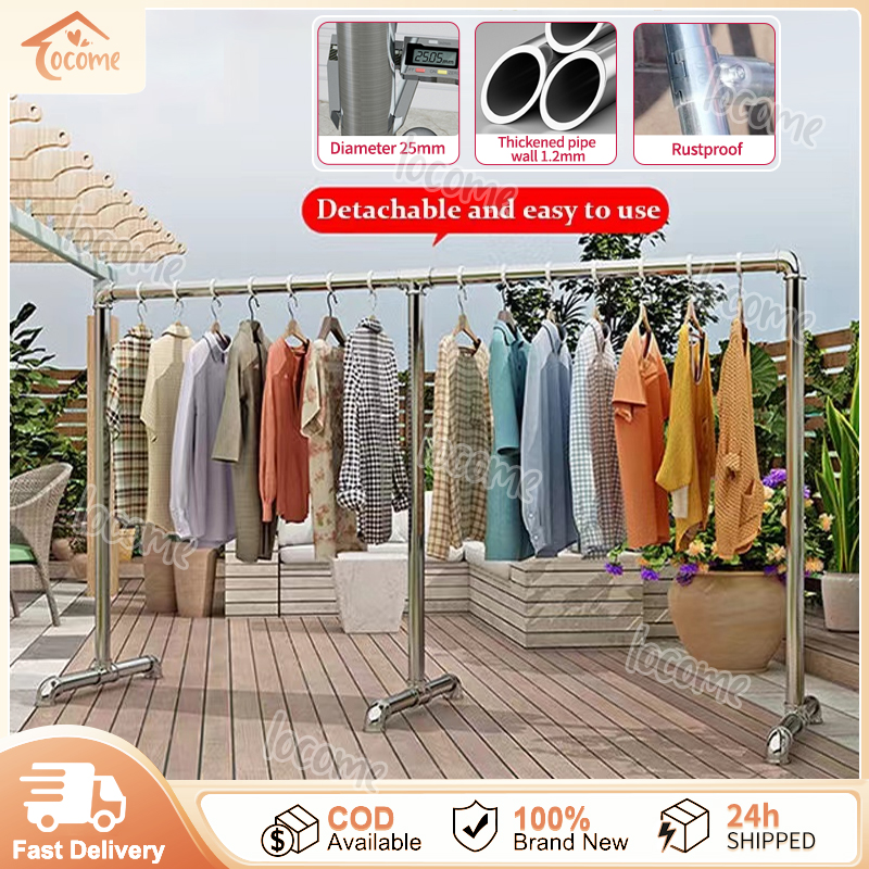 Heavy Duty Foldable Clothes Drying Rack - Rustproof Steel