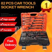 82-Piece Car Repair Tool Set with Original Japan Power Tools