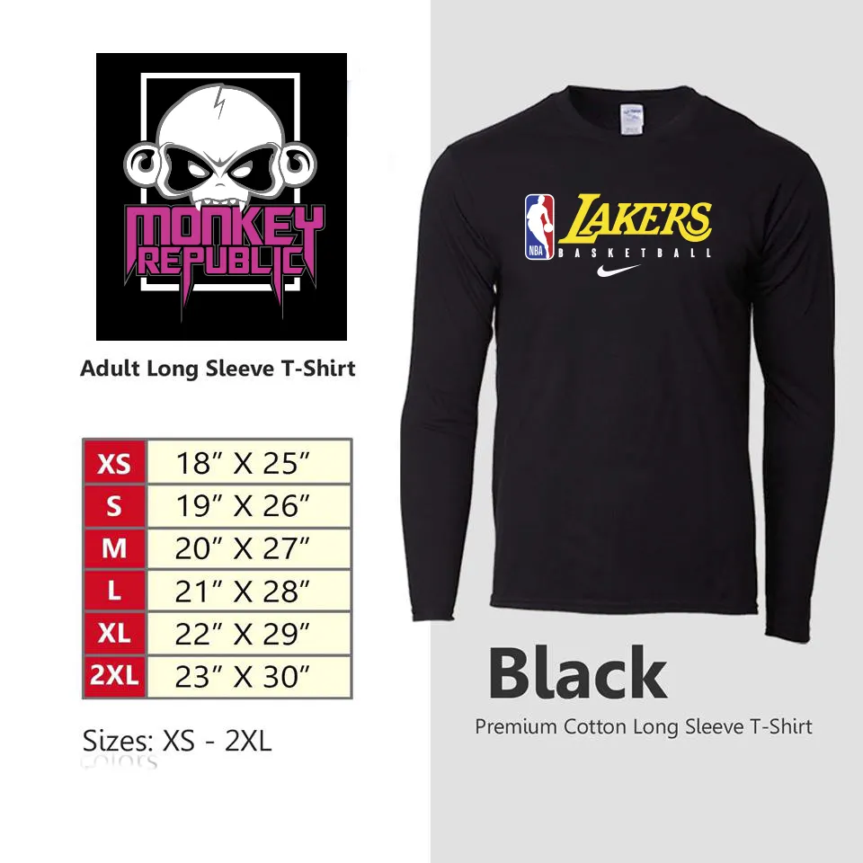 lakers warm up long sleeve shirt