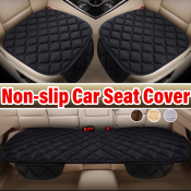 Non-Slip Plush Car Seat Cover with Storage Bag, Universal