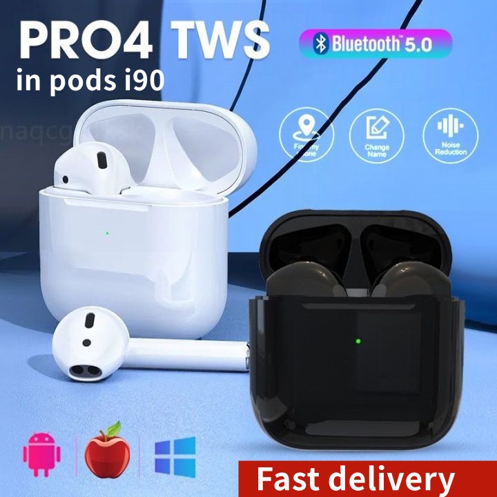 In Pods I90 Bluetooth Headset Pro4 TWS Wireless Airods Bluetooth