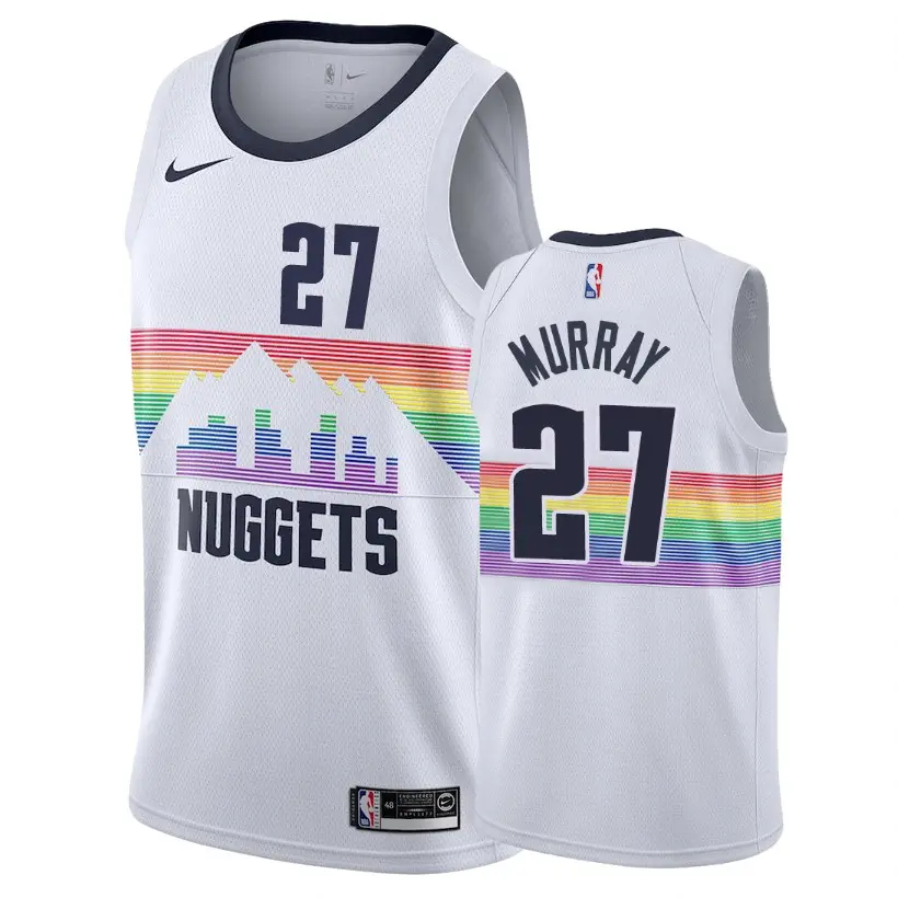 nuggets white city jersey