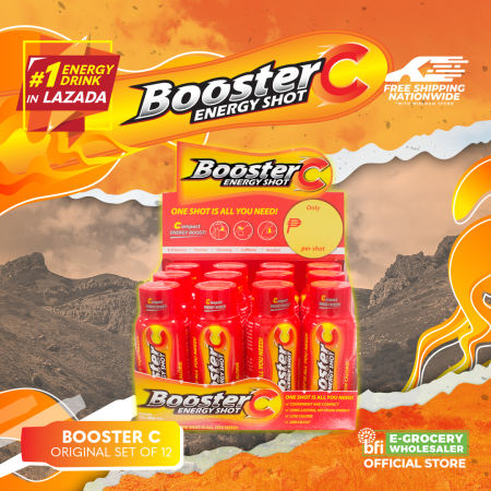 Booster C Energy Shot - Set of 12 bottles