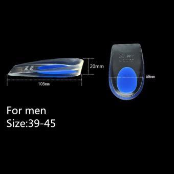 1 Pair Men Soft Heel Support Pad Cup Silicone Increase Gel ShockCushion Orthotic Insole Plantar Care Half-height(Blue) - Intl April 2018 - 5 1 Pair Men Soft Heel Support Pad Cup Silicone Increase Gel ShockCushion Orthotic Insole Plantar Care Half-height(Blue) - intl - 5