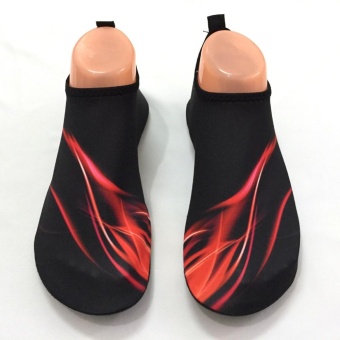 1Pairs Skin Shoes Water Shoes Socks Yoga Exercise Pool Beach SwimSlip (Red) - Intl July 2018 - 4 1Pairs Skin Shoes Water Shoes Socks Yoga Exercise Pool Beach SwimSlip (Red) - intl - 4