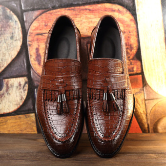 2016 New Tassel Men Oxford Shoes Mens Genuine Leather CrocodileCasual Shoes Dress Party Wedding Flats Shoes June 2018 - 3 2016 New Tassel Men Oxford Shoes Mens Genuine Leather CrocodileCasual Shoes Dress Party Wedding Flats Shoes - 3