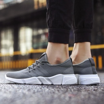 2017 New Fashion Outdoor Sport Shoes For Man Lower Cut Fly Weave Breathable Leisure Shoes (grey) - Intl June 2018 - 4 2017 New Fashion Outdoor Sport Shoes for Man Lower Cut Fly Weave Breathable Leisure Shoes (grey) - intl - 4