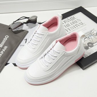 2017 New Fashion Thick White Shoe Lace Up Shoes Lady Running Shoes Korean Students Flat Tide White Sports Shoes Casual Shoes - Intl July 2018 - 3 2017 New Fashion Thick White Shoe Lace Up Shoes Lady Running Shoes Korean Students Flat Tide White Sports Shoes Casual Shoes - intl - 3