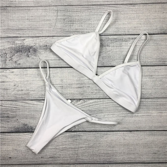 2017 Sexy Bikini Set Brazilian Swimsuit Women Swimwear HalterBiquinis Retro Style Simple Thong Bikinis Maillot De Bain July 2018 - 2 2017 Sexy Bikini Set Brazilian Swimsuit Women Swimwear HalterBiquinis Retro Style Simple Thong Bikinis maillot de bain - 2