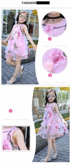 2017 Summer Girls Kids Fashion Flower Lace Knee High Ball Gown Sleeveless Baby Children Clothes Infant Party Dresses - Intl April 2018 - 2 2017 Summer Girls Kids Fashion Flower Lace Knee High Ball Gown Sleeveless Baby Children Clothes Infant Party Dresses - intl - 2