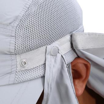 360 Degree Quick Drying UV Protection Cap Neck Ear Flap Cover For Outdoors(grey) - Intl April 2018 - 3 360 Degree Quick Drying UV Protection Cap Neck Ear Flap Cover For Outdoors(grey) - intl - 3