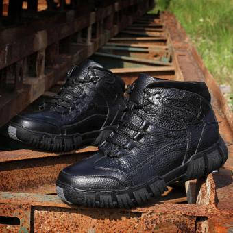 AD NK FASHION Men's Fashion Leather Safety Shoes WinterBoots(Black)AK186 - Intl June 2018 - 5 AD NK FASHION Men's Fashion Leather Safety Shoes WinterBoots(Black)AK186 - intl - 5