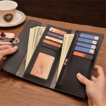 Amart Fashion Korean Women Long Purse Leather Clutch Bags Zipped Card Holder Wallet Coin Bag For Gift - Intl June 2018 - 2 Amart Fashion Korean Women Long Purse Leather Clutch Bags Zipped Card Holder Wallet Coin Bag For Gift - intl - 2