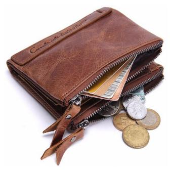 Amart New Genuine Leather Men Wallet Short Coin Purse VintageWallets (Brown) - Intl July 2018 - 4 Amart New Genuine Leather Men Wallet Short Coin Purse VintageWallets (Brown) - intl - 4