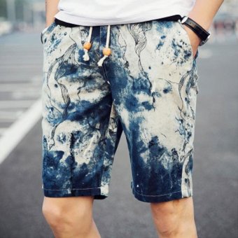 Amart Summer Men Beach Pants Printed Casual Swim Shorts - Intl June 2018 - 2 Amart Summer Men Beach Pants Printed Casual Swim Shorts - intl - 2
