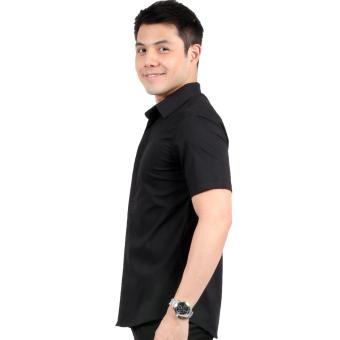 Attraxion Dean Embroidered Pattern Polo For Men (Black) June 2018 - 4 Attraxion Dean Embroidered Pattern Polo for Men (Black) - 4