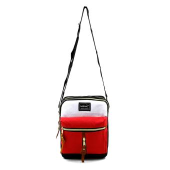 Attraxion Oliver - 16011 Sling Crossbody Bag For Men CreamMulticolored (Red) June 2018 - 2 Attraxion Oliver - 16011 Sling Crossbody Bag for Men CreamMulticolored (Red) - 2