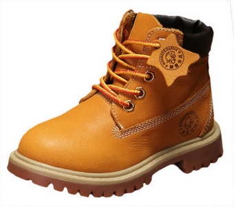 Autumn Winter Children's Shoes Korean Style Leather Snow Boots WarmMartin Boots For Kids/Girls/Boys (Yellow) June 2018 - 5 Autumn Winter Children's Shoes Korean Style Leather Snow Boots WarmMartin Boots For Kids/Girls/Boys (Yellow) - 5