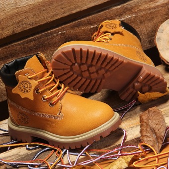 Autumn Winter Children's Shoes Korean Style Leather Snow Boots WarmMartin Boots For Kids/Girls/Boys (Yellow) June 2018 - 3 Autumn Winter Children's Shoes Korean Style Leather Snow Boots WarmMartin Boots For Kids/Girls/Boys (Yellow) - 3