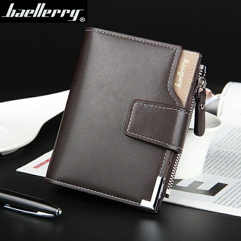 ... Baellerry brand Short men Wallets PU Leather male hasp Purse CardHolder Wallet Fashion man soft Zipper ...