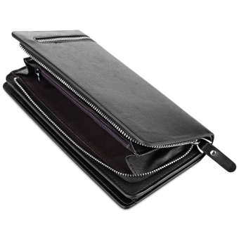 Baellerry Solid Color Cell Phone Money Photo Card Clutch Wallet For Men June 2018 - 5 Baellerry Solid Color Cell Phone Money Photo Card Clutch Wallet for Men - 5