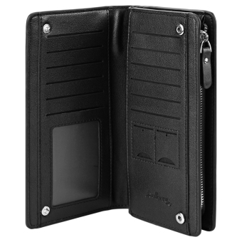 Baellerry Solid Color Cell Phone Money Photo Card Clutch Wallet For Men June 2018 - 4 Baellerry Solid Color Cell Phone Money Photo Card Clutch Wallet for Men - 4