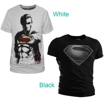 Batman VS Superman Super Shirt Men's T-shirt Slim Shirt Tops Sports Casual S-3XL(Black) - Intl June 2018 - 2 Batman VS Superman Super Shirt Men's T-shirt Slim Shirt Tops Sports Casual S-3XL(Black) - intl - 2