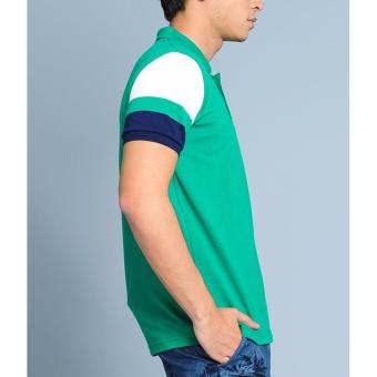 BENCH- BTC3838GR3 Men's Striped Sleeve Polo Shirt (Green) June 2018 - 4 BENCH- BTC3838GR3 Men's Striped Sleeve Polo Shirt (Green) - 4