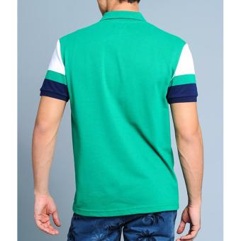 BENCH- BTC3838GR3 Men's Striped Sleeve Polo Shirt (Green) June 2018 - 5 BENCH- BTC3838GR3 Men's Striped Sleeve Polo Shirt (Green) - 5