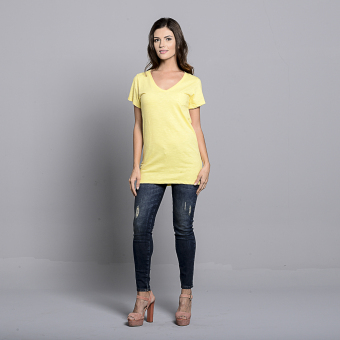 Bench V Neck Ladies Undershirt (Yellow) June 2018 - 5 Bench V Neck Ladies Undershirt (Yellow) - 5