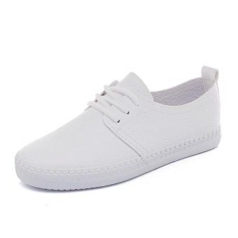 BIGCAT New Breathable White Shoes Wild Korean White Sneakers Forwomen - Intl June 2018 - 2 BIGCAT New breathable white shoes wild Korean white sneakers forwomen - intl - 2