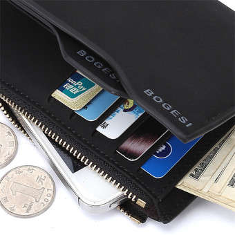 Bogesi Men's Short Multifunctional Leather Wallet With RemovableCard Slot And Coin Purse & Cell Phone Bag 835-7 (Black) June 2018 - 3 Bogesi Men's Short Multifunctional Leather Wallet with RemovableCard Slot and Coin Purse & Cell Phone Bag 835-7 (Black) - 3