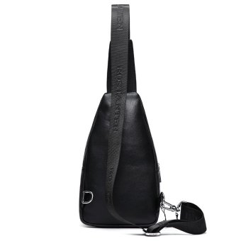 Bostanten Men's Genuine Cowhide Leather Chest Sling Bag Cross-body Newest Shoulder Bag June 2018 - 2 Bostanten Men's Genuine Cowhide Leather Chest Sling Bag Cross-body Newest Shoulder Bag - 2