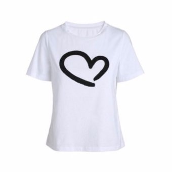 Buy 1 Take 1 Cotton Shirts With Heart Style Print - Black And White June 2018 - 2 Buy 1 Take 1 Cotton Shirts With Heart Style Print - Black and White - 2