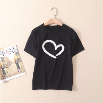 Buy 1 Take 1 Cotton Shirts With Heart Style Print - Black And White June 2018 - 5 Buy 1 Take 1 Cotton Shirts With Heart Style Print - Black and White - 5